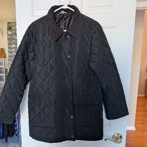 Time and True Women's Black Quilted Barn Coat